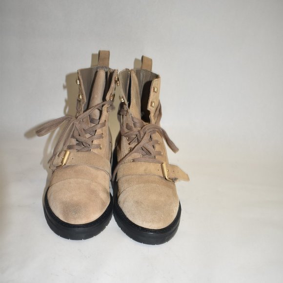 ALLSAINTS Donita Suede Combat Boot Tan Brown 38 EU 8 US - Picture 8 of 9